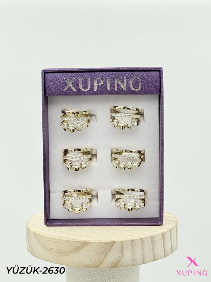 XUPING Yüzük (No:6,7,8) Yüzük (6'lı satılmaktadır) // YÜZÜK-2630