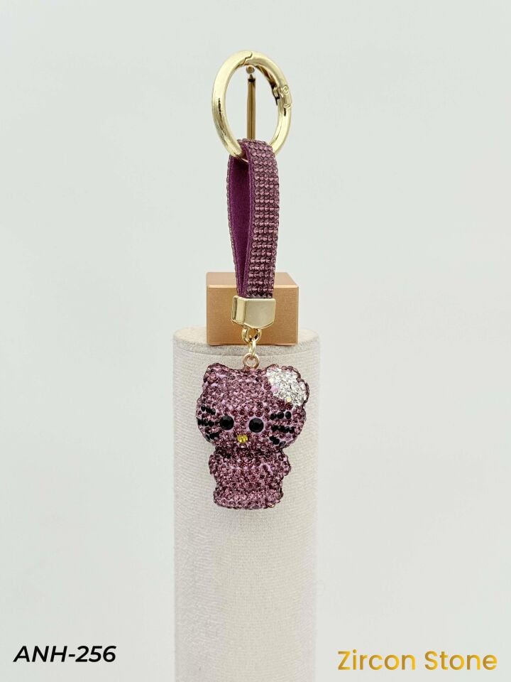 Swar Taş Motifli Anahtarlık-Çanta Charm // ANH-256