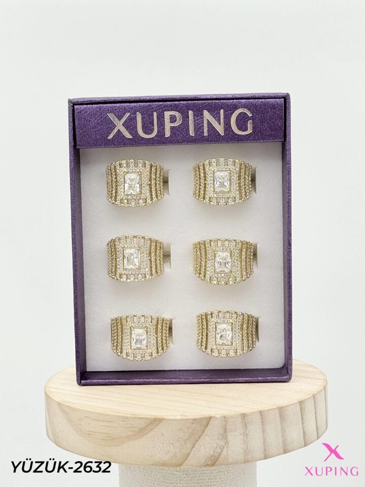 XUPING Yüzük (No:6,7,8) Yüzük (6'lı satılmaktadır) // YÜZÜK-2632