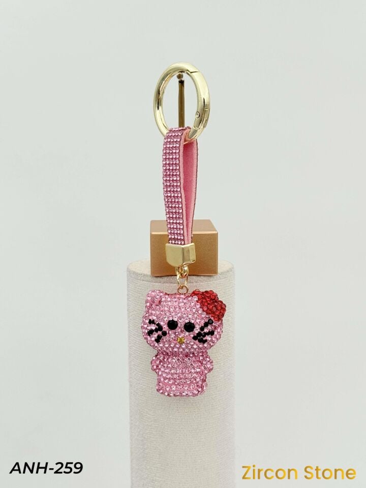 Swar Taş Motifli Anahtarlık-Çanta Charm // ANH-259