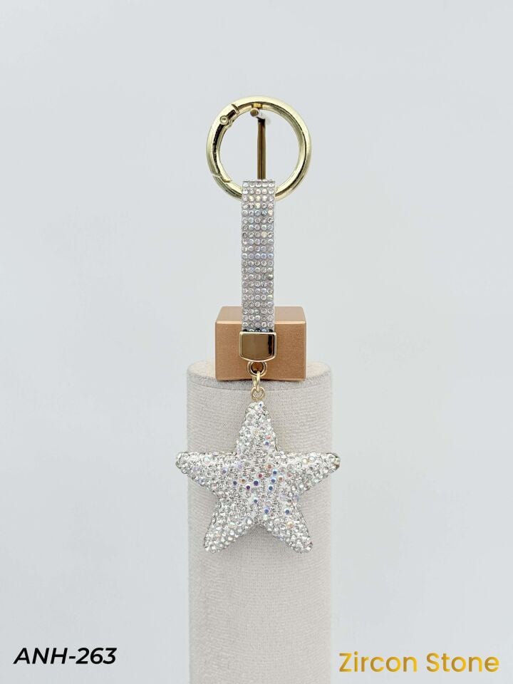 Swar Taş Motifli Anahtarlık-Çanta Charm // ANH-263