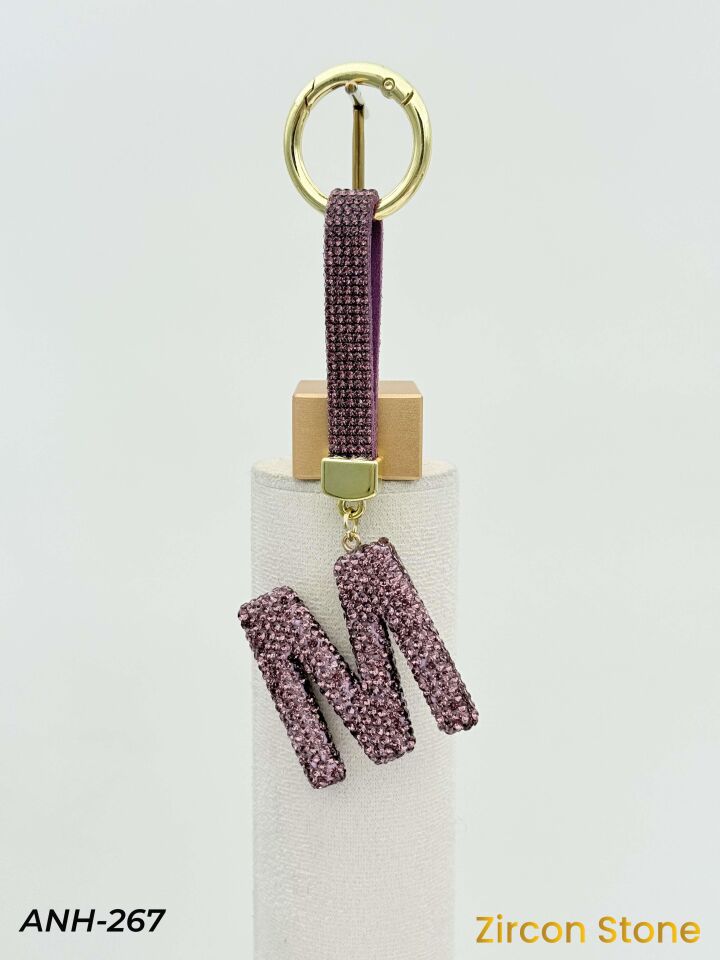 Zirkon Taşı Harf Anahtarlık // ANH-267