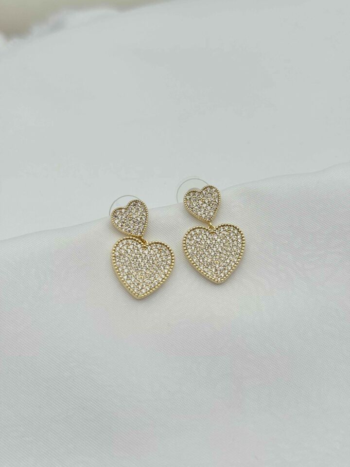 14K Zirkon Küpe // ITHAL-3856