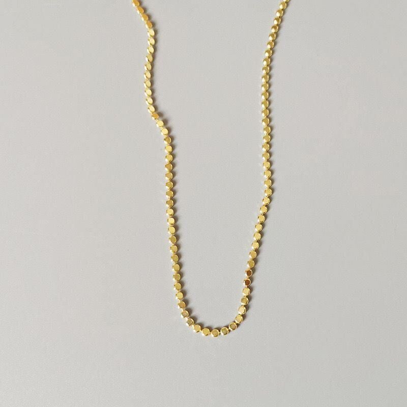 Çelik Ezme Zincir Gold 75cm // KOLYE-4068