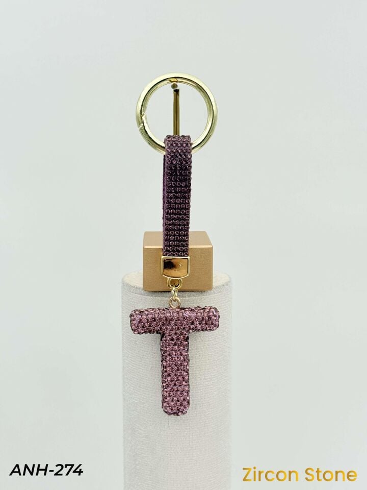 Zirkon Taşı Harf Anahtarlık // ANH-274