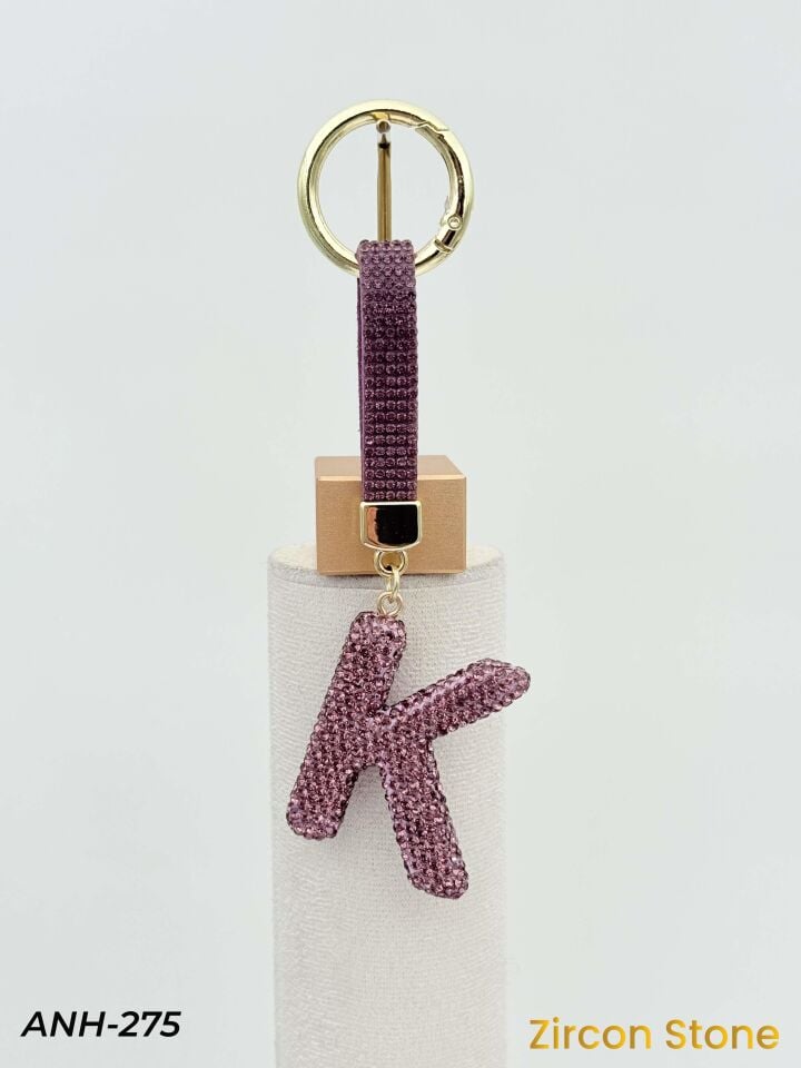 Zirkon Taşı Harf Anahtarlık // ANH-275