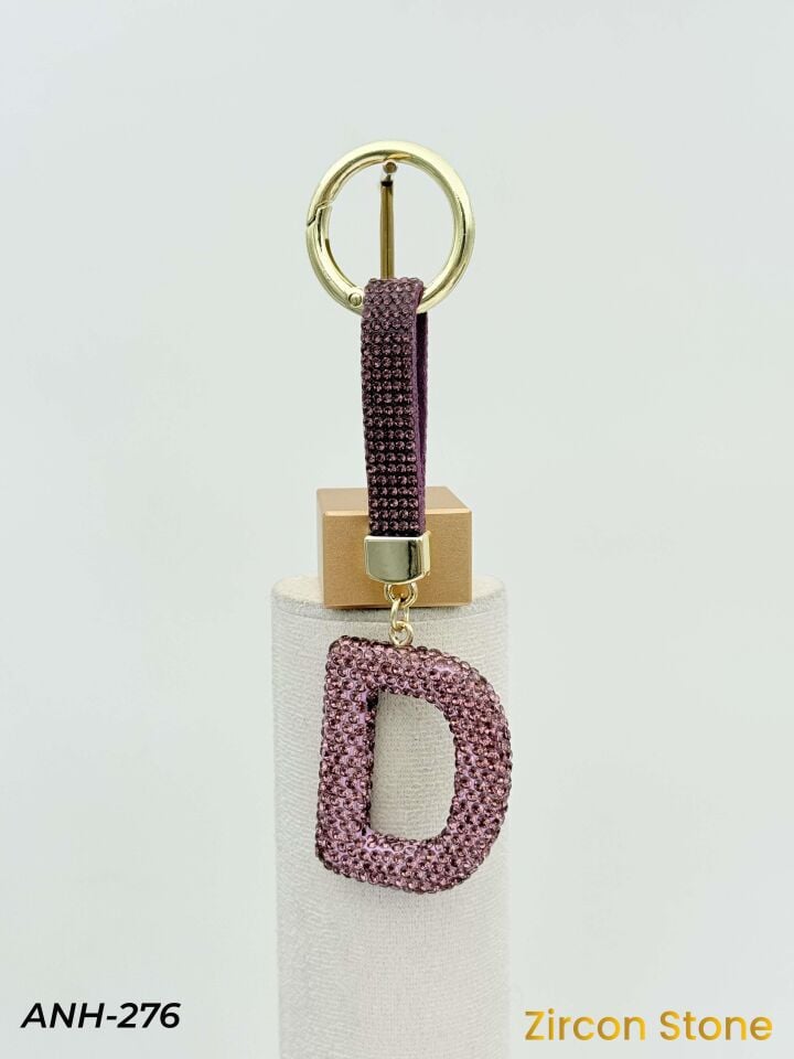 Zirkon Taşı Harf Anahtarlık // ANH-276