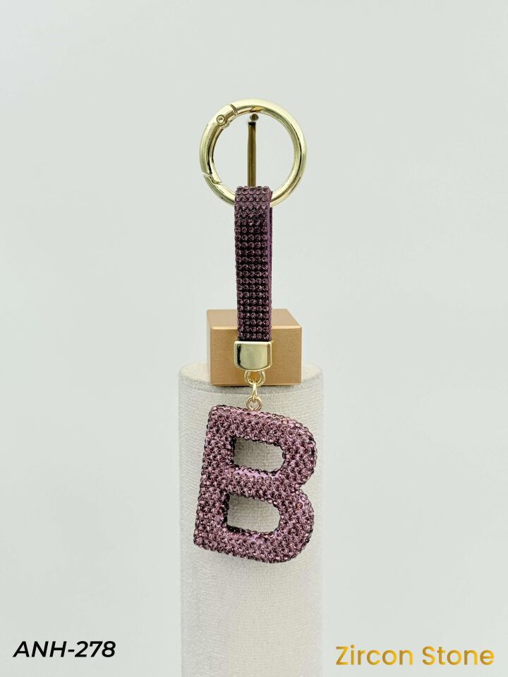 Zirkon Taşı Harf Anahtarlık // ANH-278