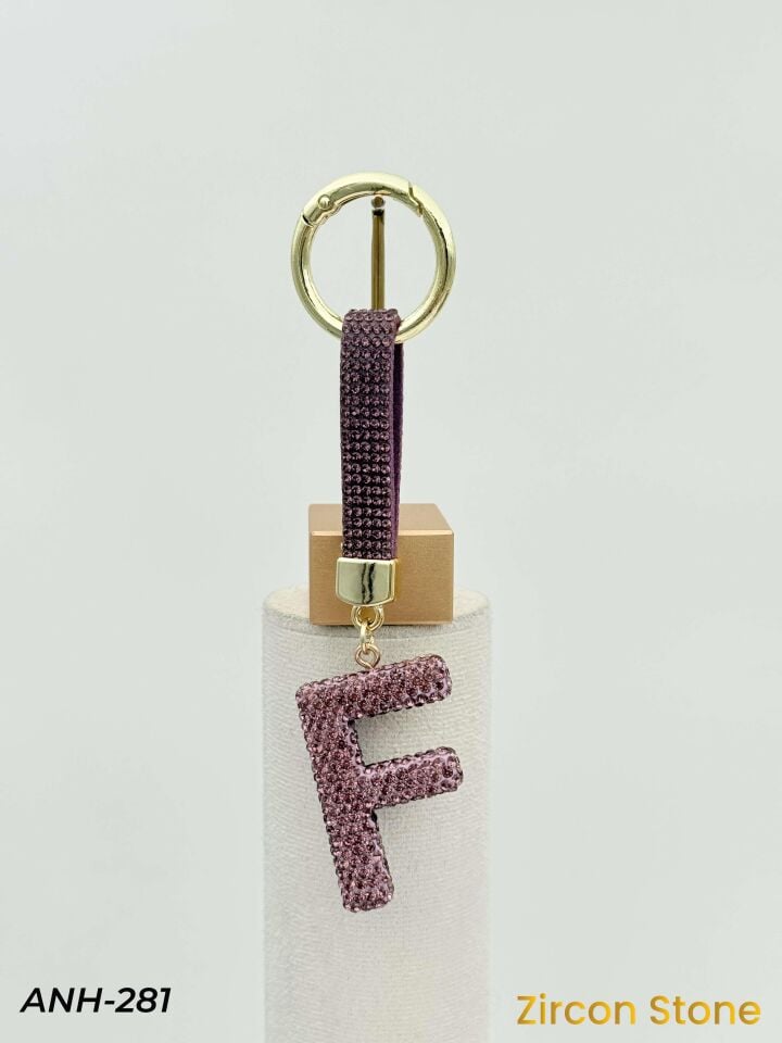 Zirkon Taşı Harf Anahtarlık // ANH-281