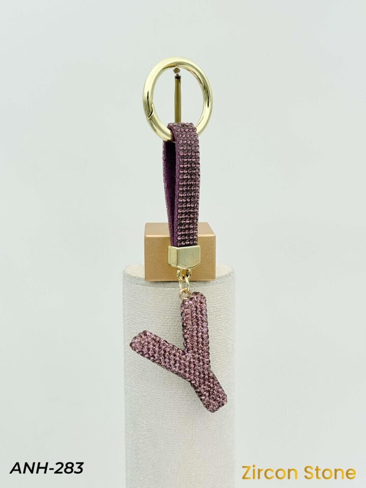 Zirkon Taşı Harf Anahtarlık // ANH-283