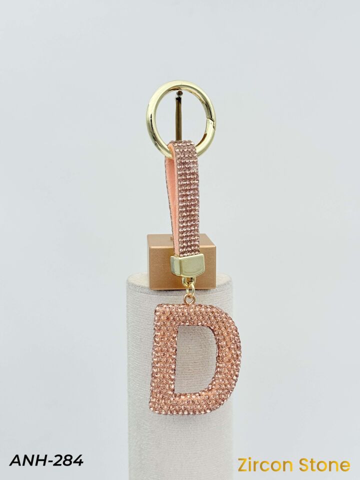 Zirkon Taşı Harf Anahtarlık // ANH-284