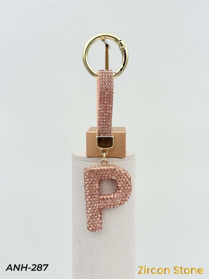 Zirkon Taşı Harf Anahtarlık // ANH-287