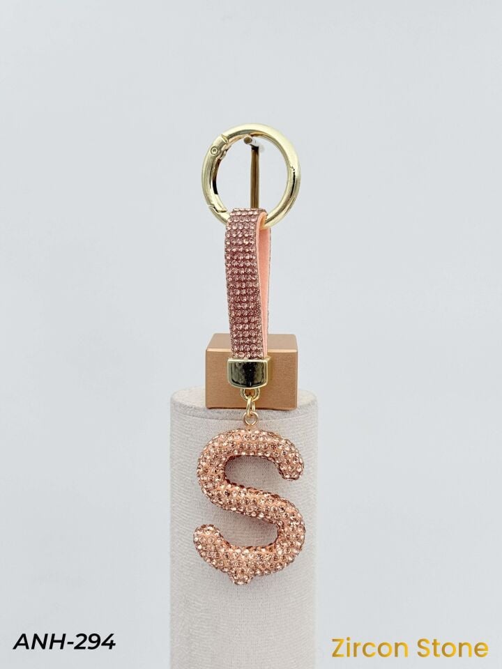 Zirkon Taşı Harf Anahtarlık // ANH-294