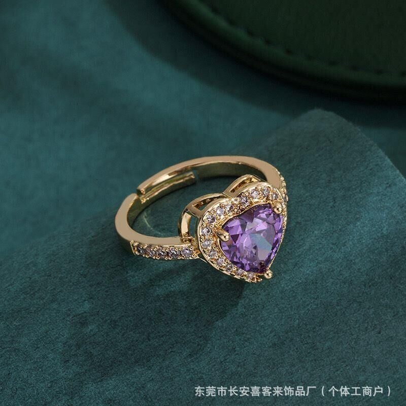 VİP Yüzük Gold Eflatun (Ayarlanabilir)