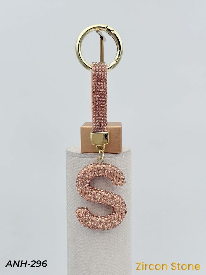Zirkon Taşı Harf Anahtarlık // ANH-296