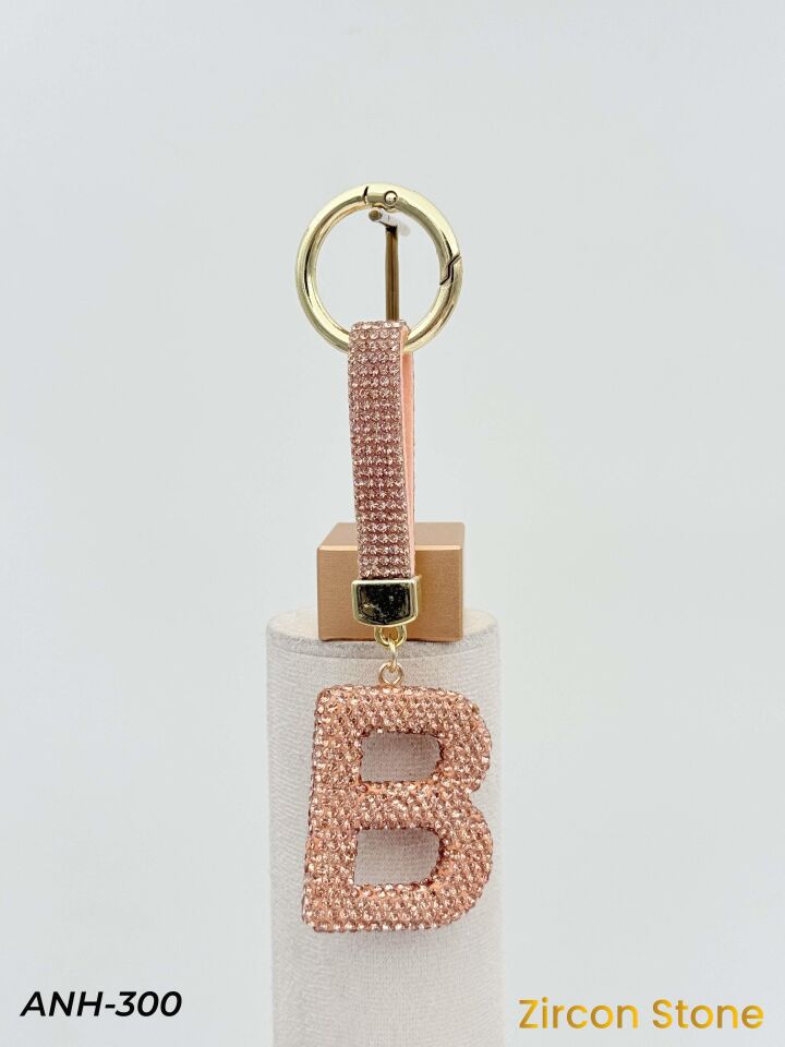 Zirkon Taşı Harf Anahtarlık // ANH-300