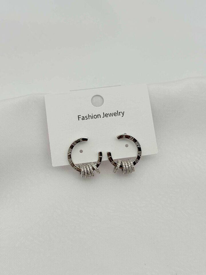 14K Zirkon Küpe // ITHAL-3886