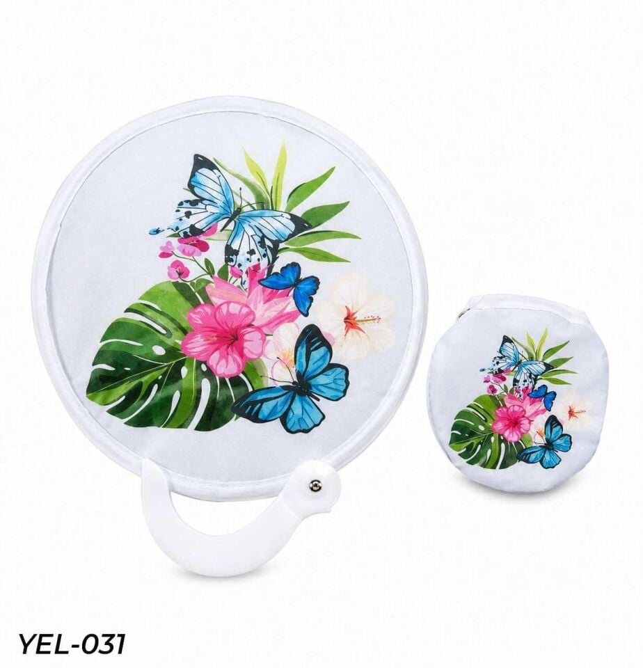 Katlanabilir Yuvarlak El Tipi Yelpaze // YEL-031