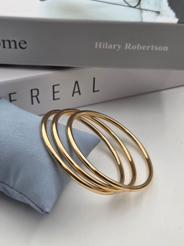 Çelik Kalın Bilezik (3'lü satılmaktadır) // KELEPCE-3956