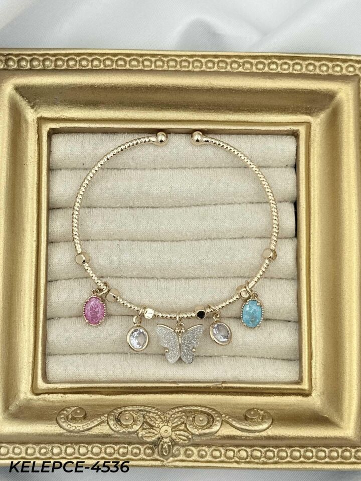 Çelik Charmlı Bileklik // KELEPCE-4536