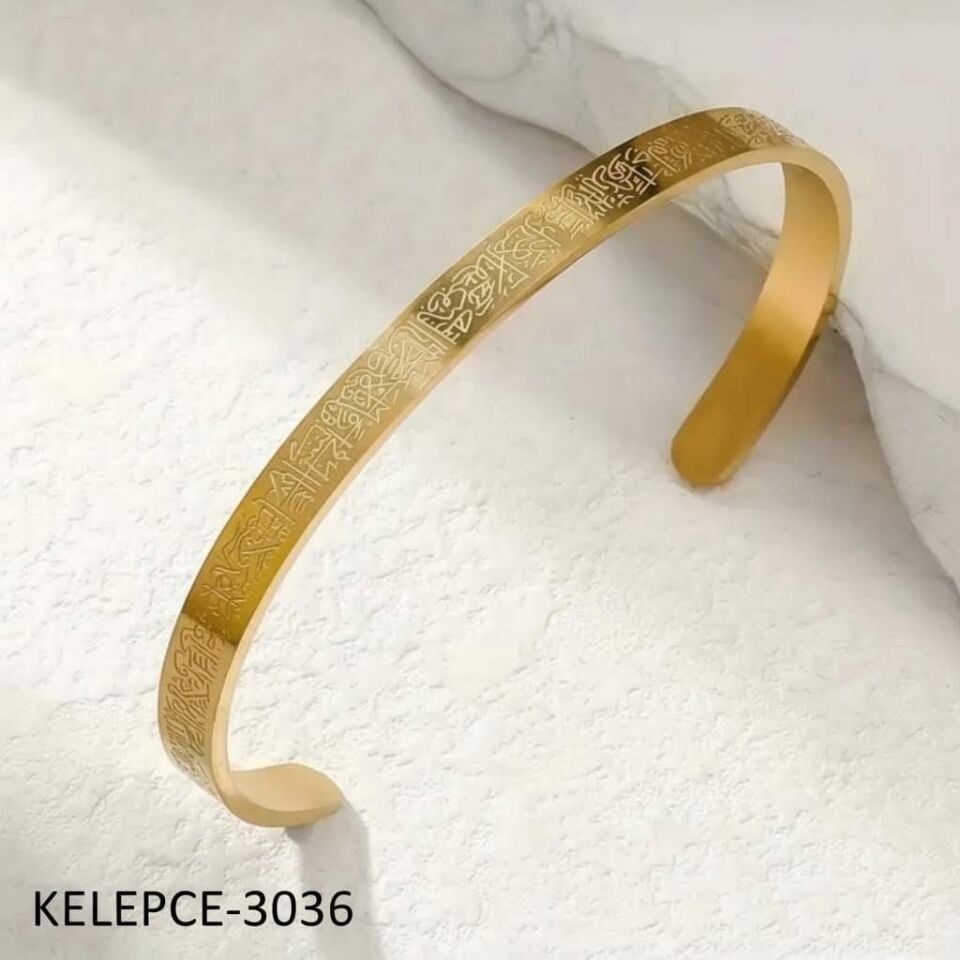 Çelik Ayet-el Kürsi Kelepçe // KELEPCE-3036