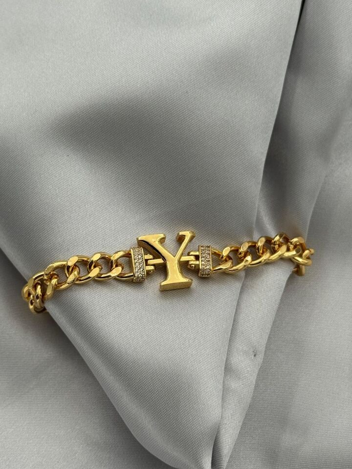 Çelik Harf Bileklik // BILEK-5481