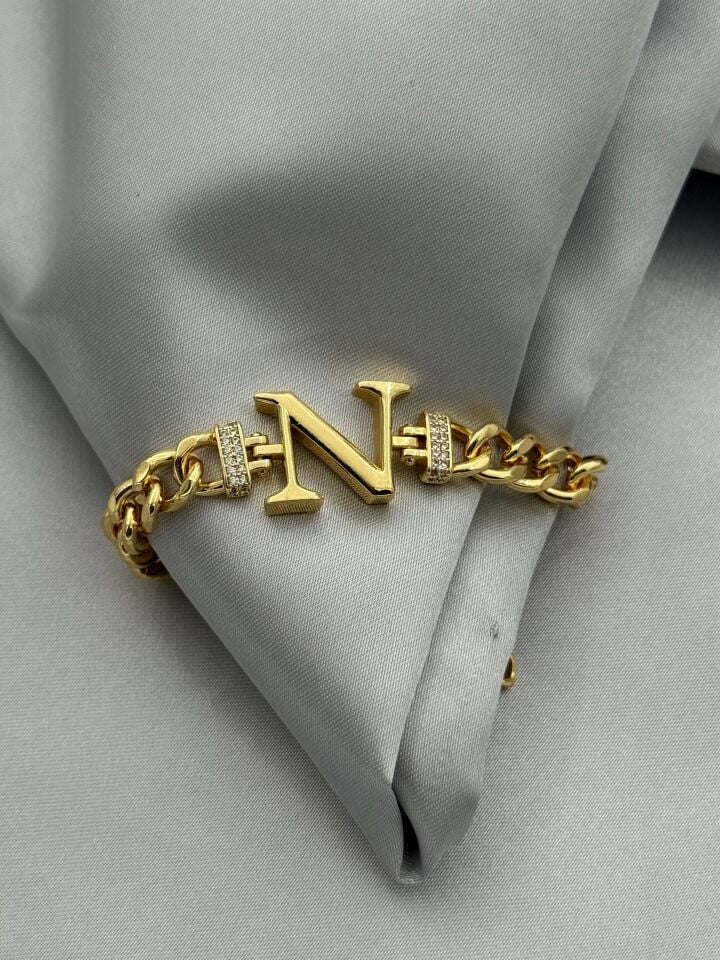 Çelik Harf Bileklik // BILEK-5486