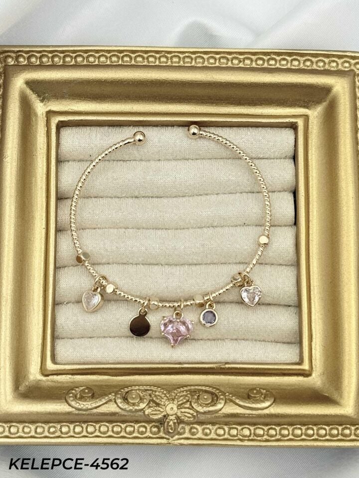 Çelik Charmlı Bileklik // KELEPCE-4562