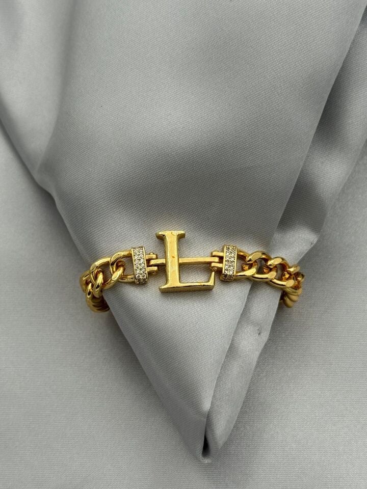 Çelik Harf Bileklik // BILEK-5493