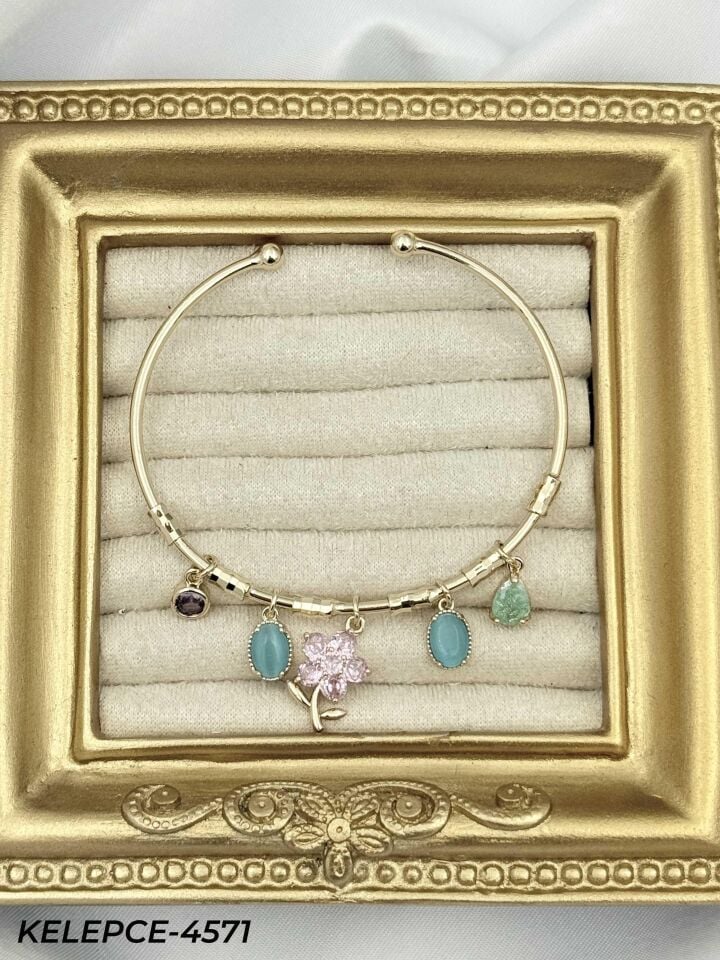 Çelik Charmlı Bileklik // KELEPCE-4571