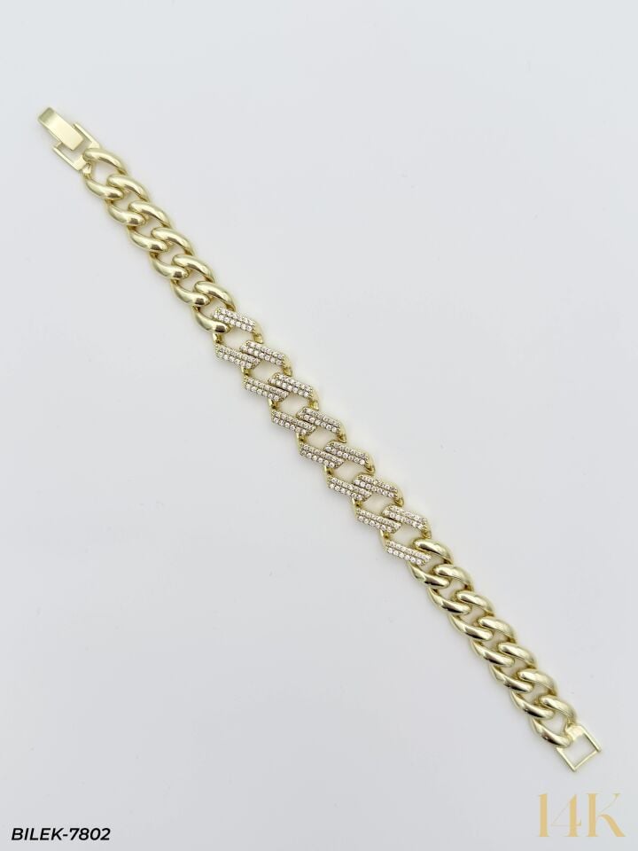 14K Kuyumcu Model Künye Bileklik // BILEK-7802