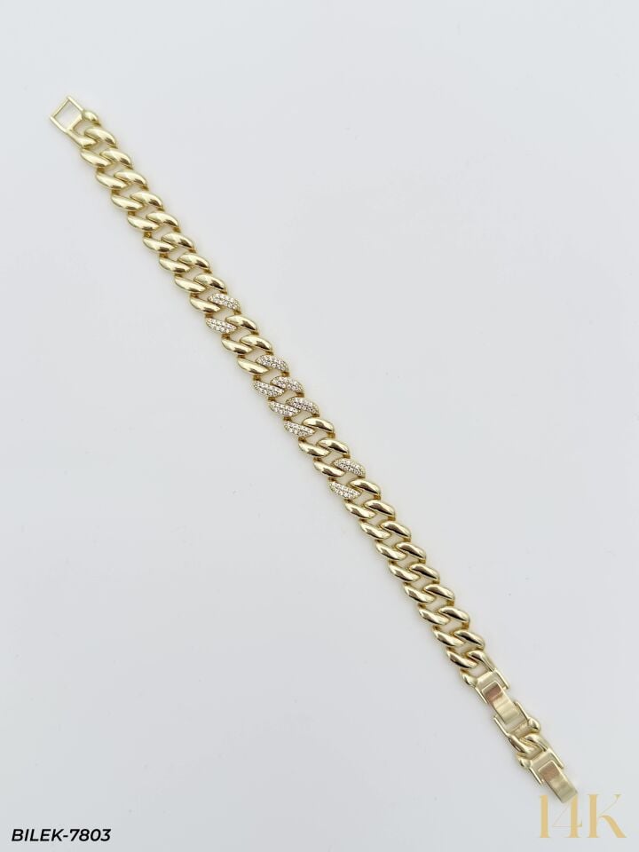 14K Kuyumcu Model Künye Bileklik // BILEK-7803
