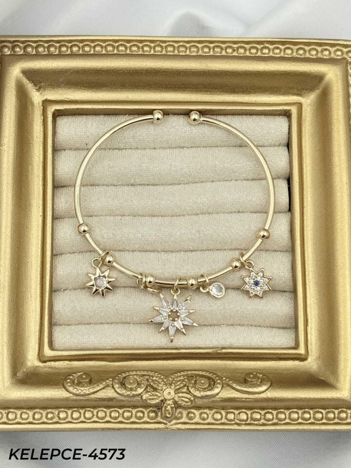 Çelik Charmlı Bileklik // KELEPCE-4573