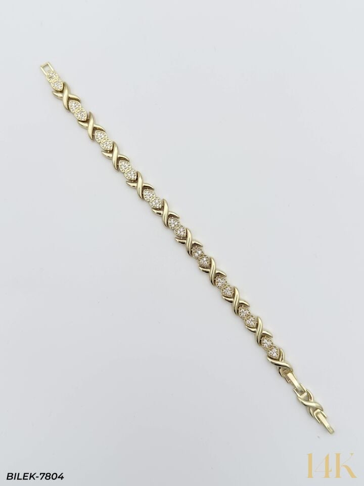 14K Kuyumcu Model Künye Bileklik // BILEK-7804