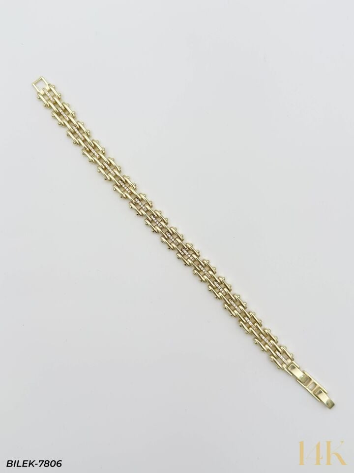 14K Kuyumcu Model Künye Bileklik // BILEK-7806