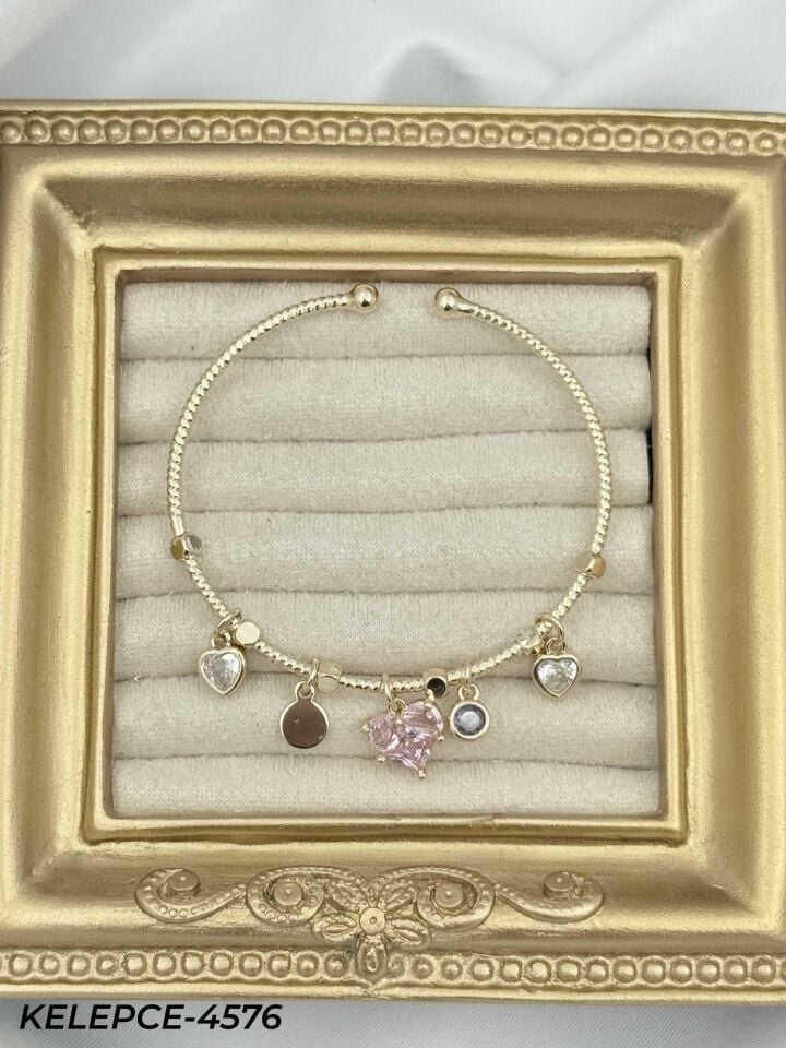 Çelik Charmlı Bileklik // KELEPCE-4576