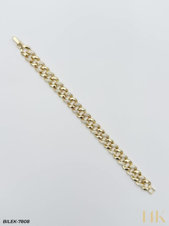 14K Kuyumcu Model Künye Bileklik // BILEK-7808