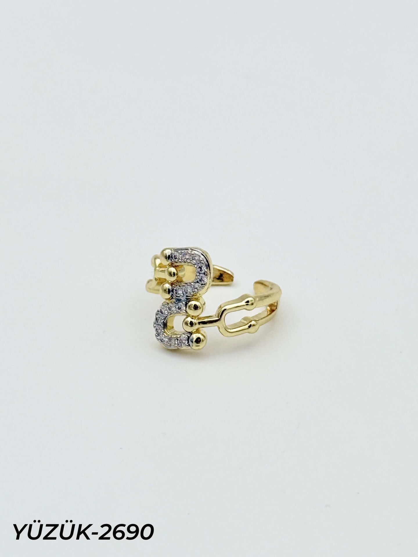 Çelik Çift Renk Yüzük (Ayarlanabilir) // YÜZÜK-2690