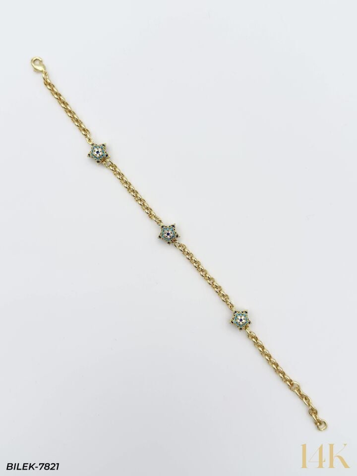 14K Kuyumcu Model Künye Bileklik // BILEK-7821