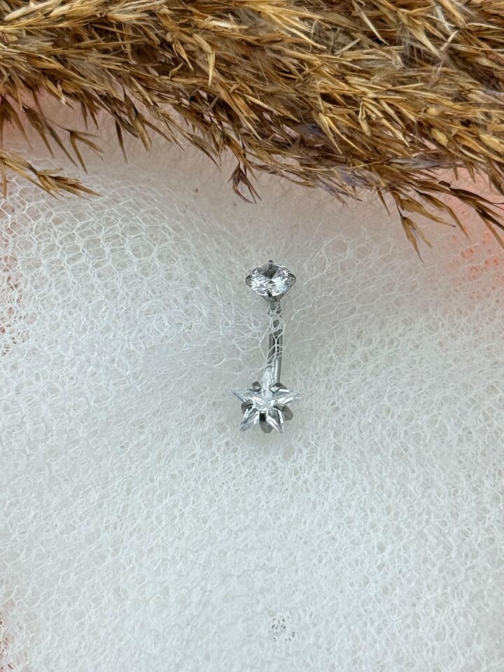 Çelik Göbek Piercingi // TRAG-196