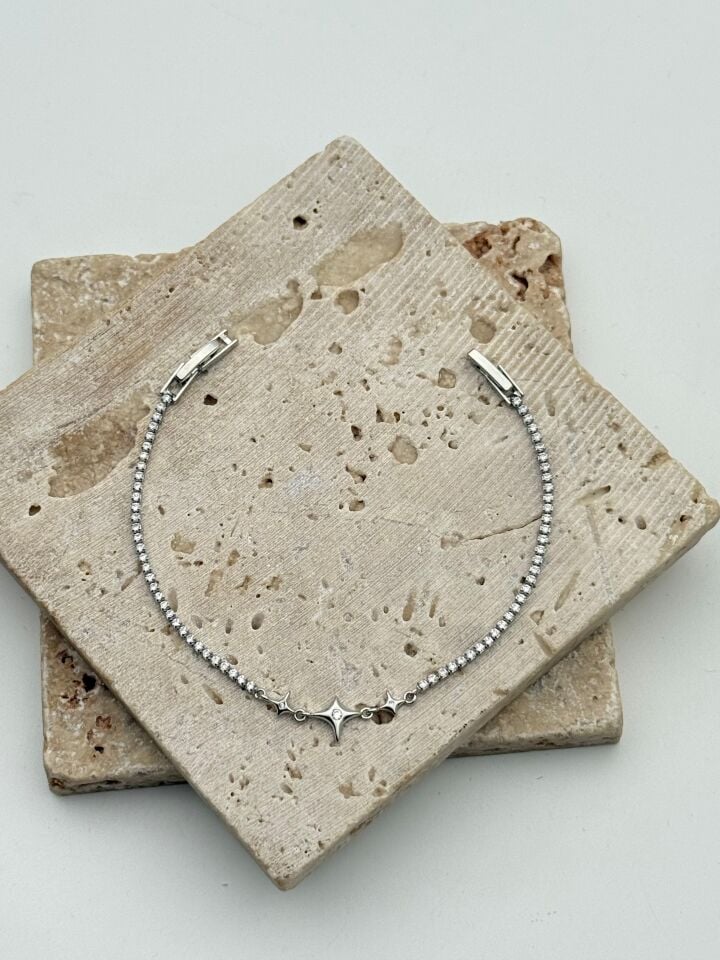 VIP Silver Renk Bileklik // BILEK-6688