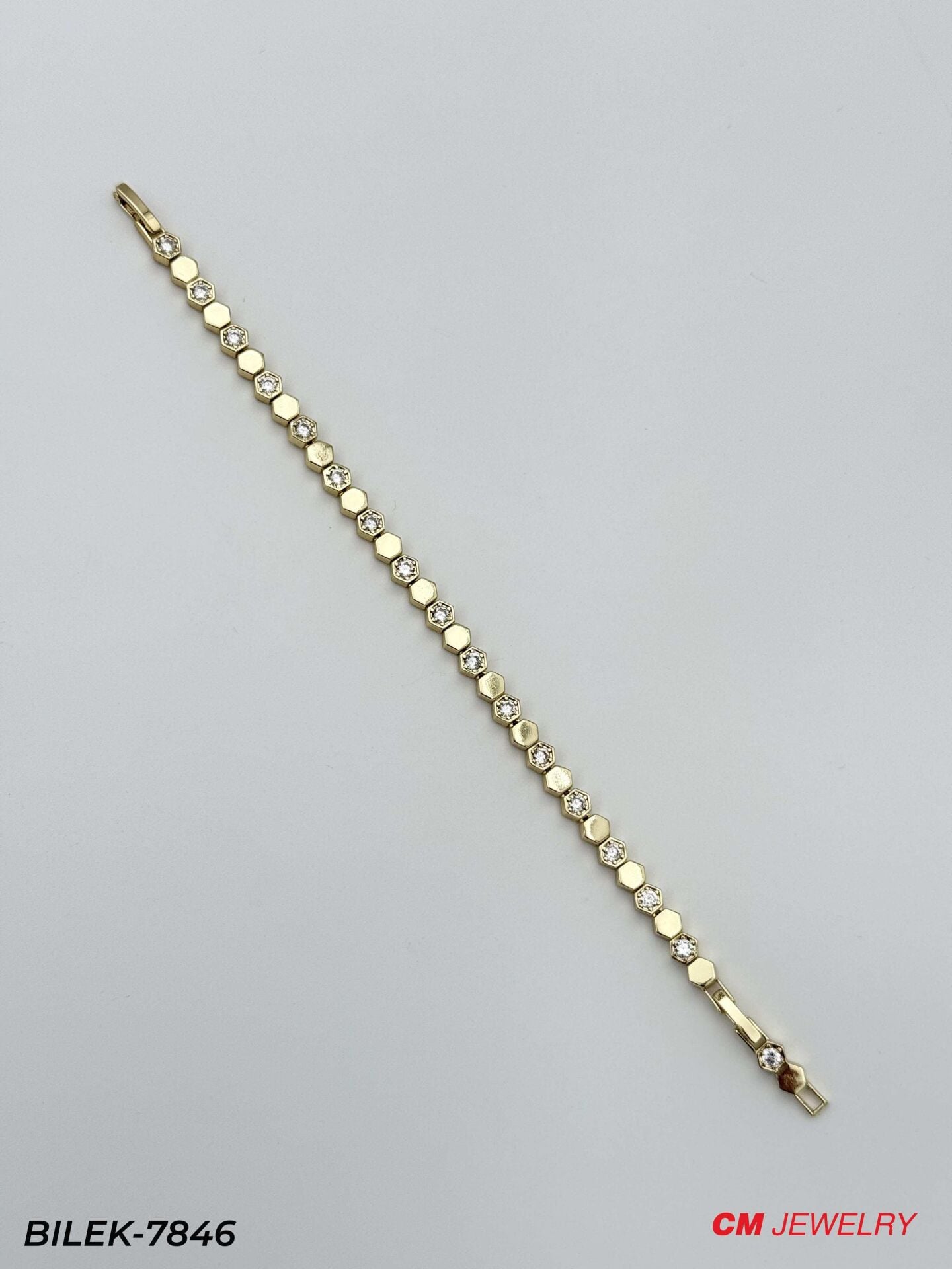 14K CM Bileklik // BILEK-7846