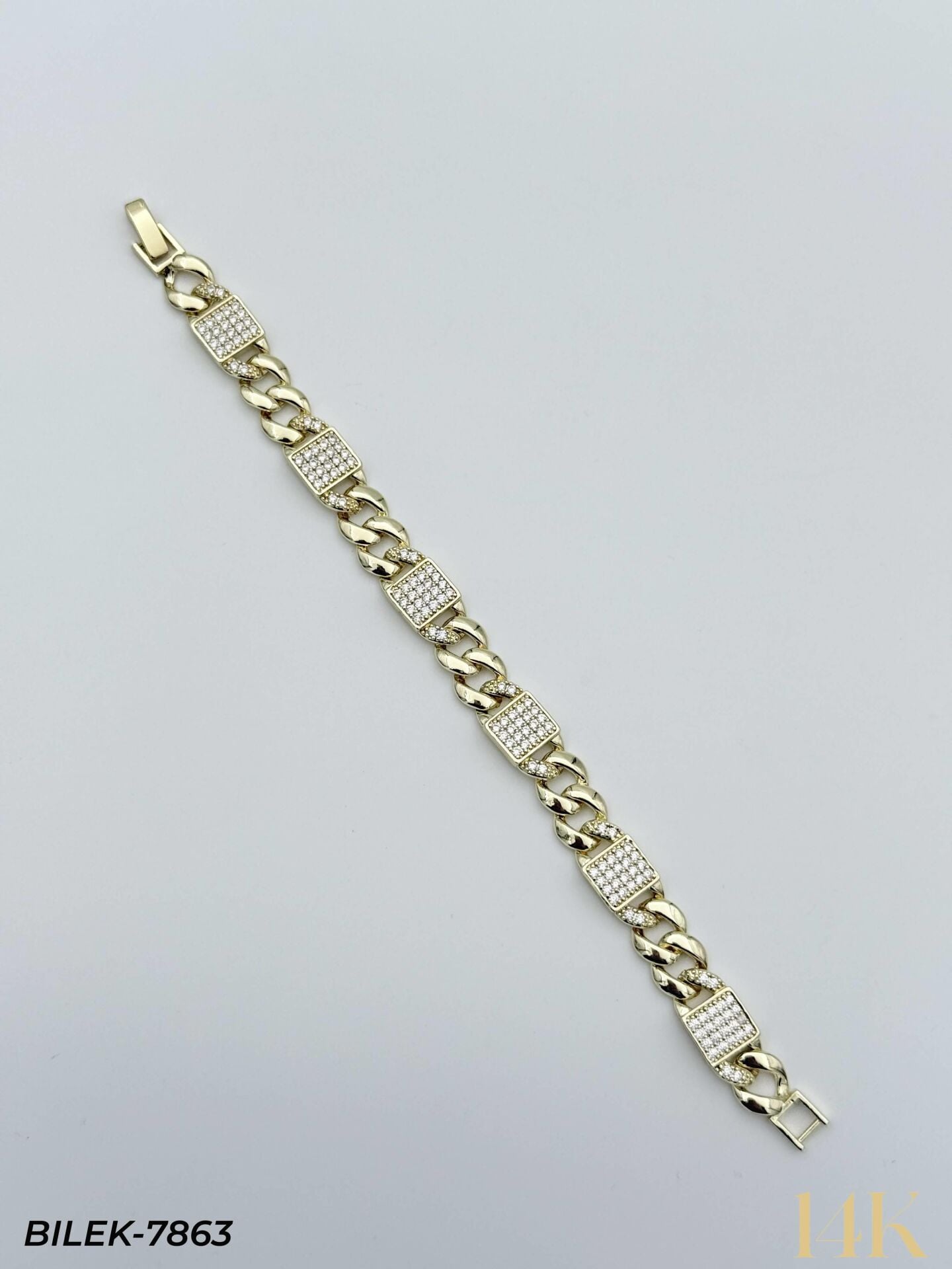 14K Kuyumcu Model Künye Bileklik // BILEK-7863