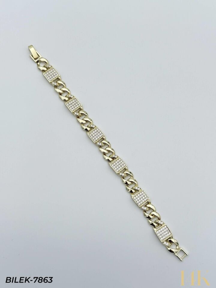 14K Kuyumcu Model Künye Bileklik // BILEK-7863