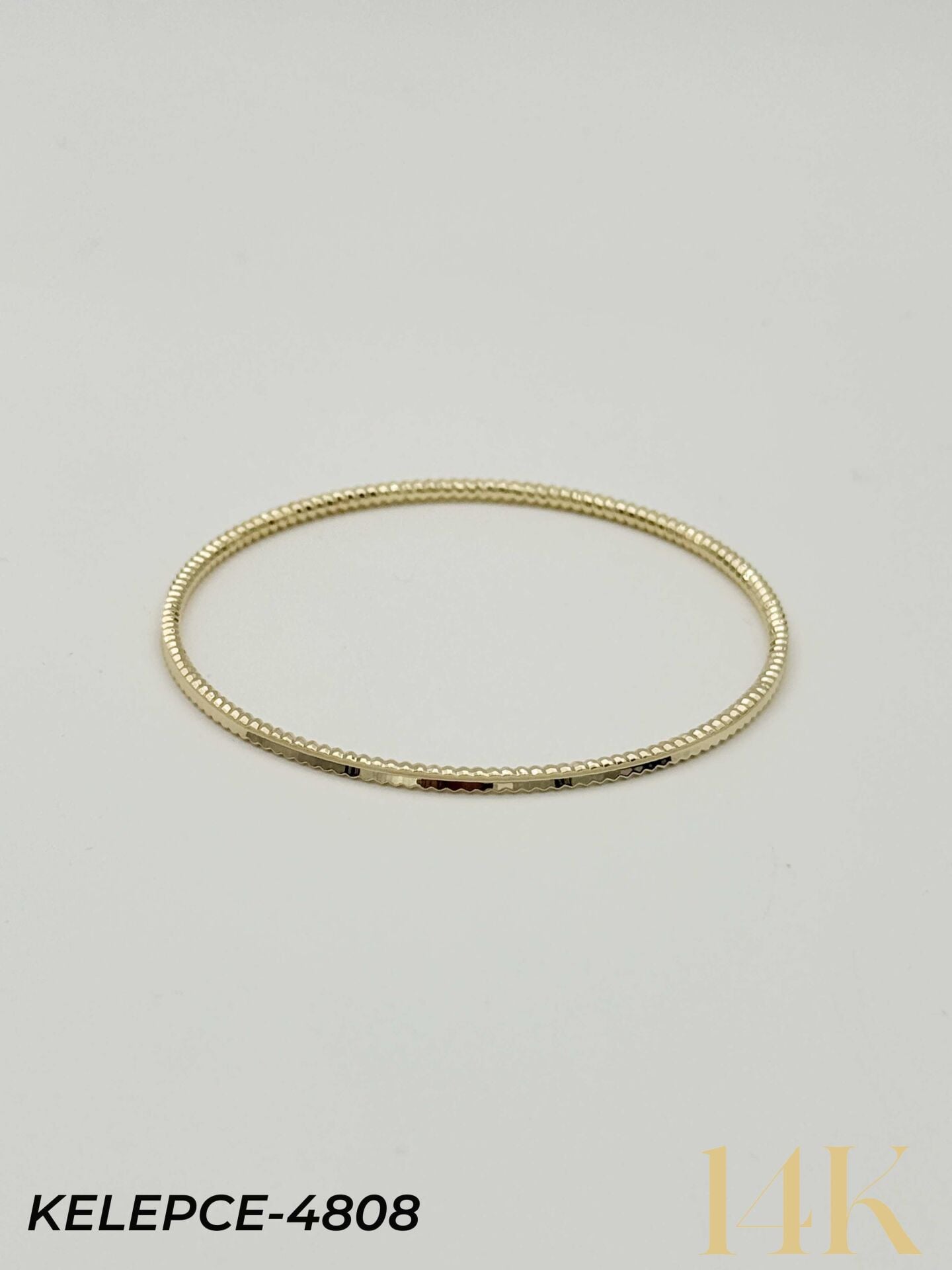 14K Bilezik (Tekli satılmaktadır) 6.0 Boy // KELEPCE-4808