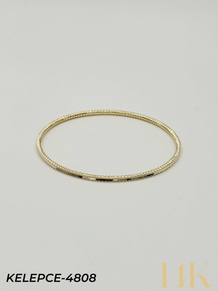 14K Bilezik (Tekli satılmaktadır) 6.0 Boy // KELEPCE-4808