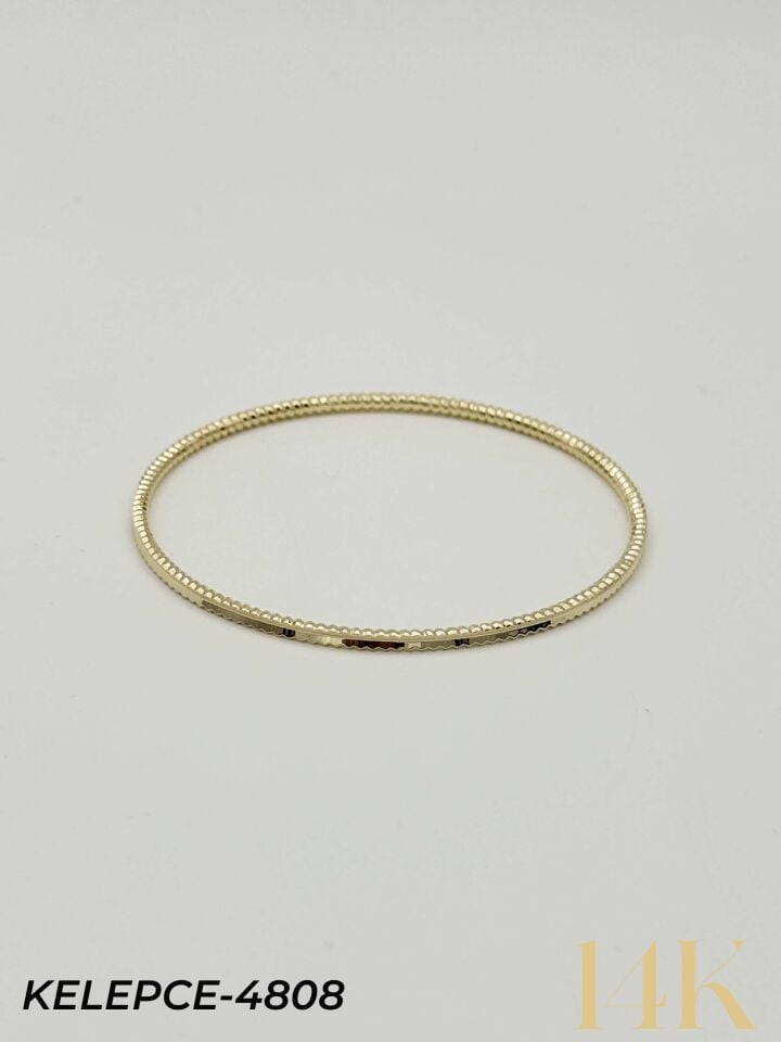 14K Bilezik (Tekli satılmaktadır) 6.0 Boy // KELEPCE-4808