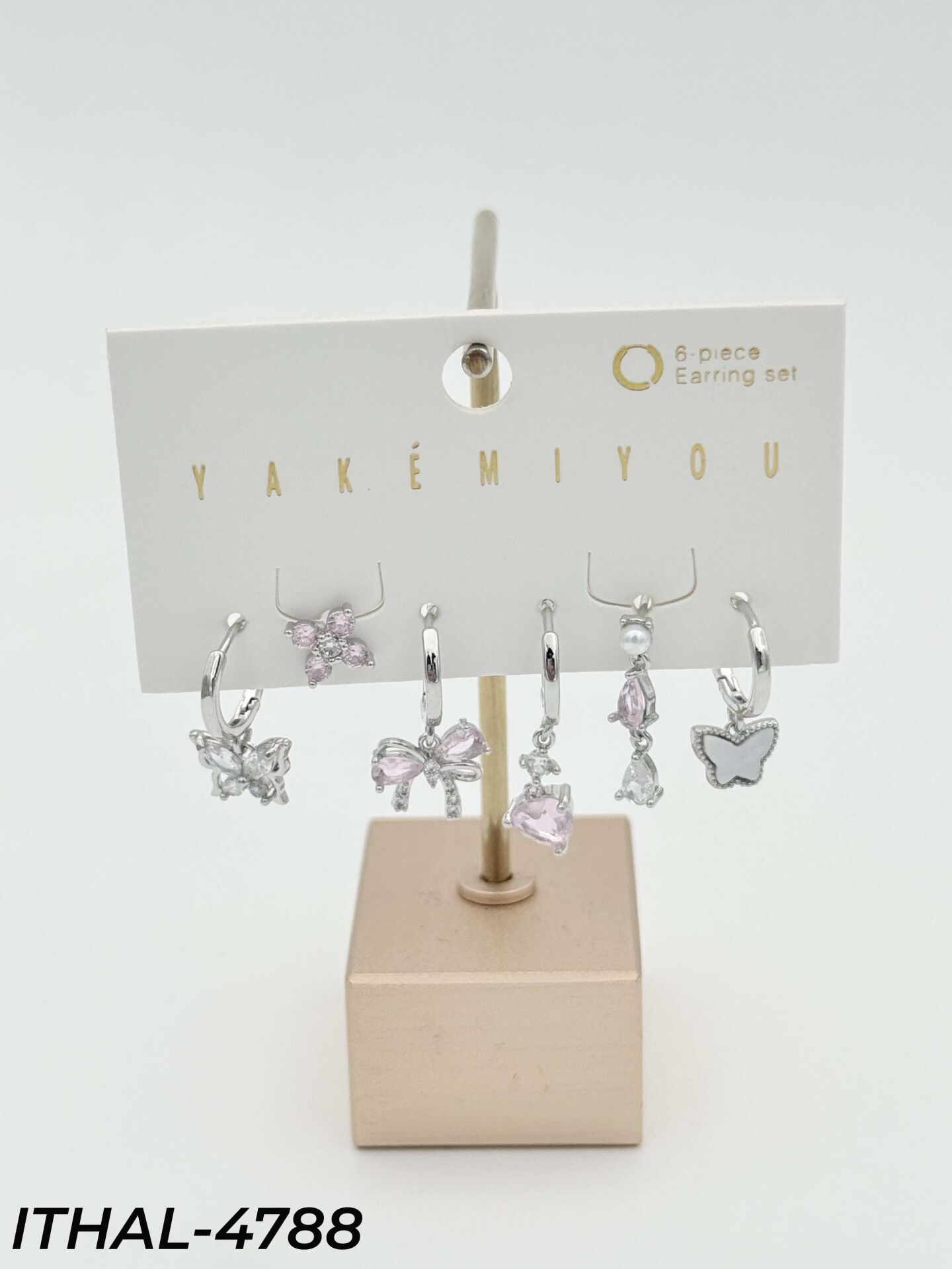 YAKEMIYOU 6'LI Set Küpe // ITHAL-4788