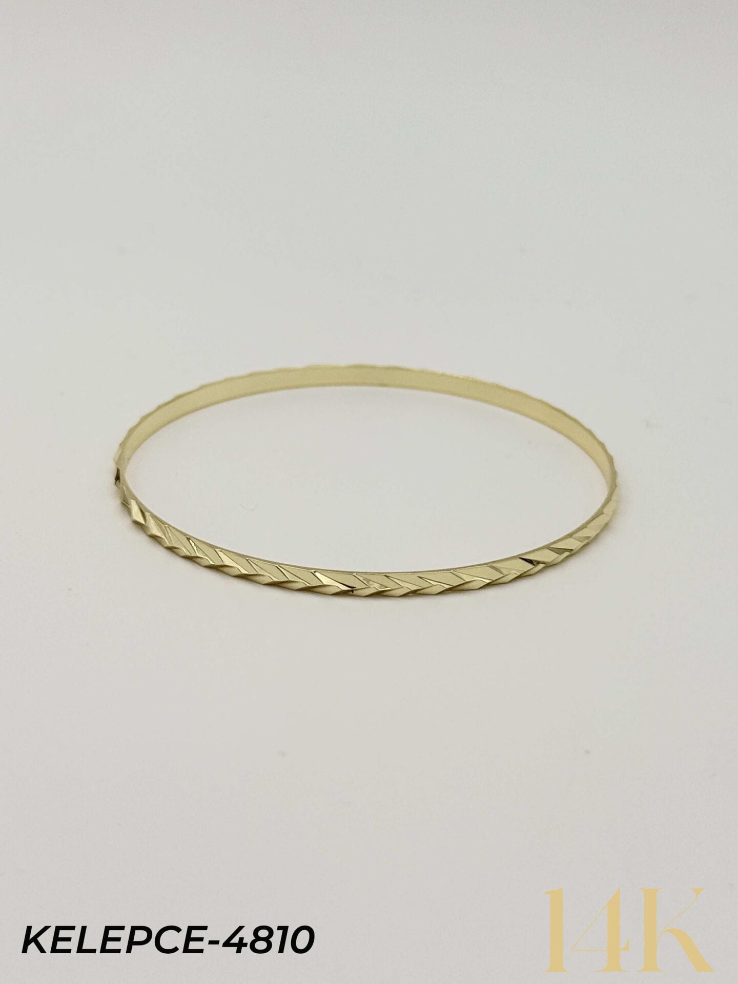 14K Bilezik (Tekli satılmaktadır) 6.0 Boy // KELEPCE-4810
