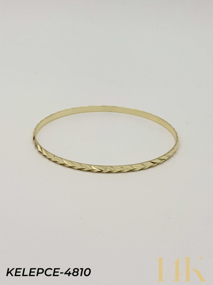 14K Bilezik (Tekli satılmaktadır) 6.0 Boy // KELEPCE-4810
